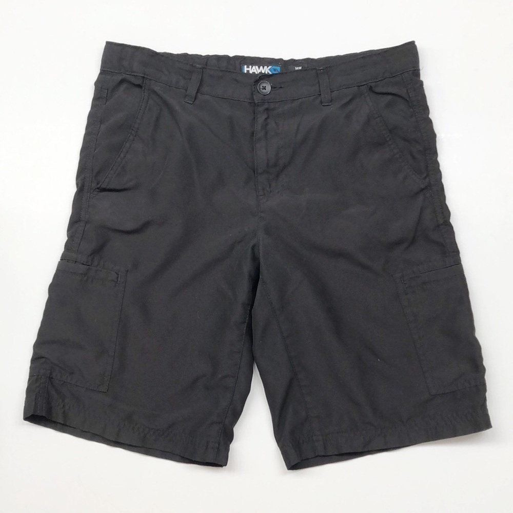 Tony Hawk boys black husky fit swim trunks